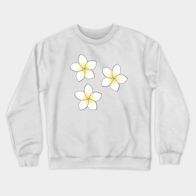 PLUMERIA Crewneck Sweatshirt by basiastachurska